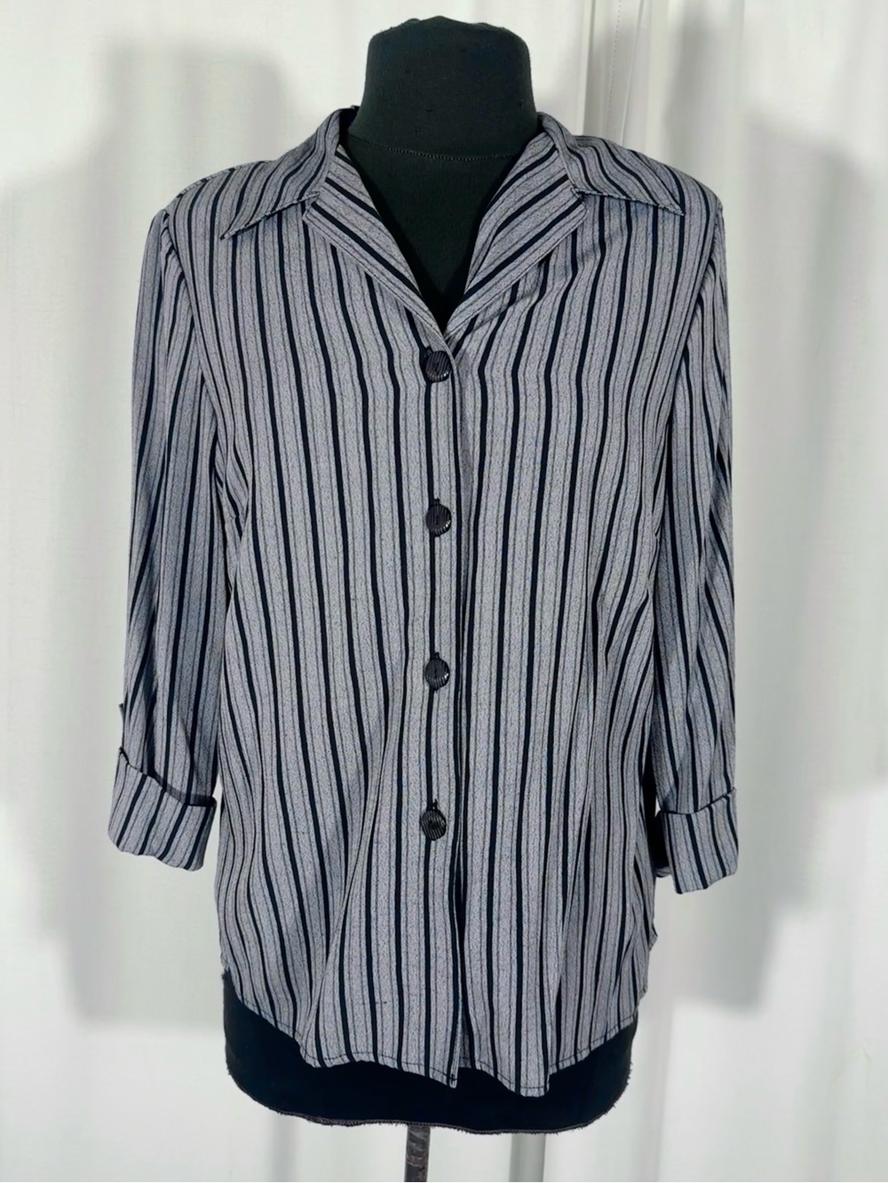Vintage Dina Ariel Striped Blazer Blouse